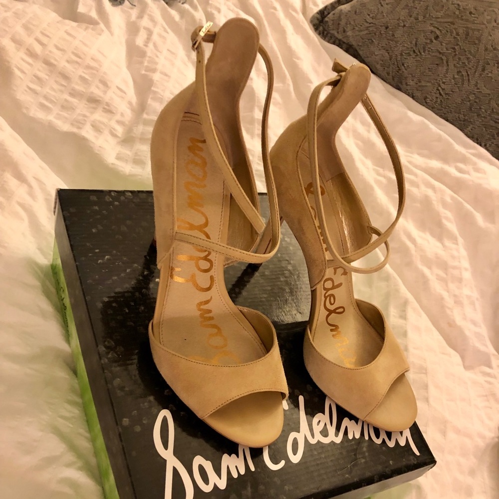 Sam Edelman, Aubrey, Nude Suede Heel